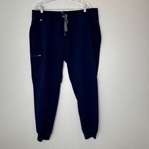 FIGS Women Zamora Jogger Scrub Pant Navy Size XXL Medical‎ Nurse Doctor